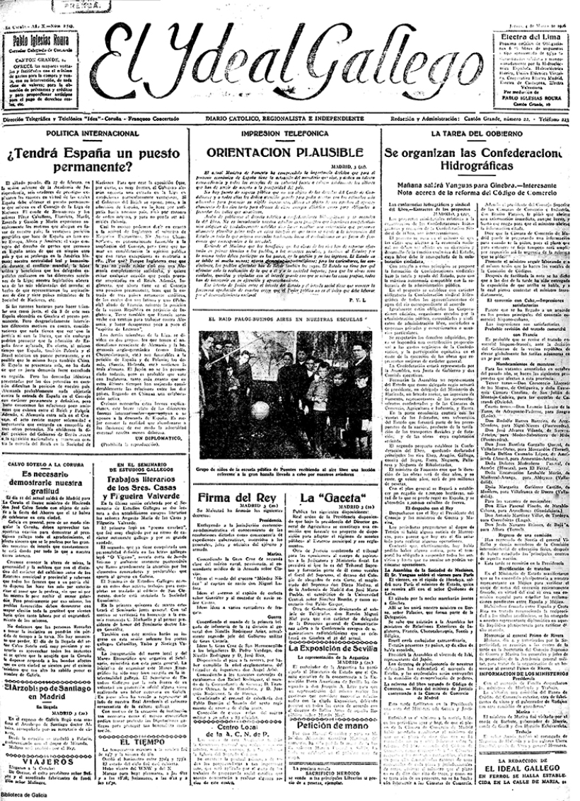 Jueves, 4 de marzo de 1926