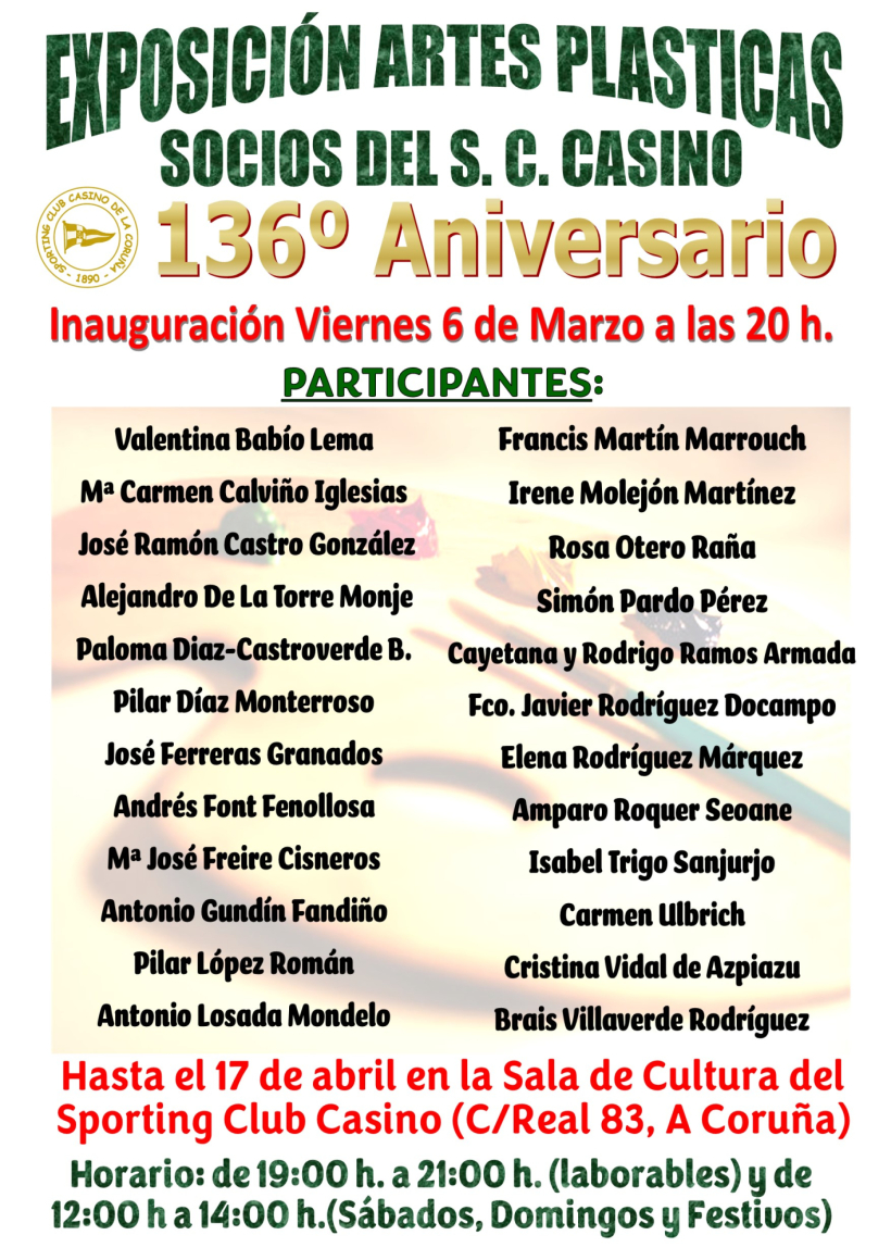 Exposición artes plásticas en el Casino