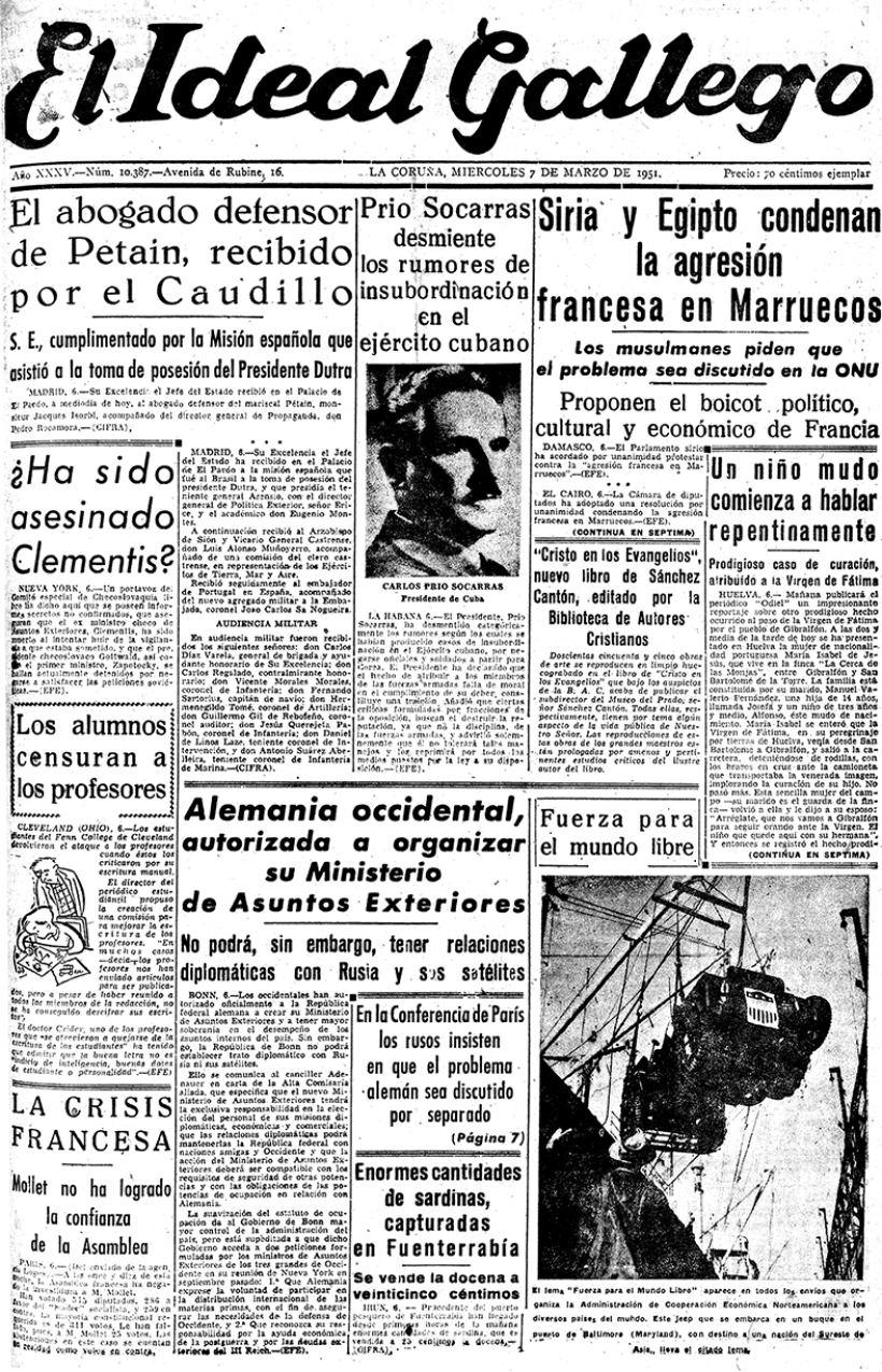 Miércoles, 7 de marzo de 1951