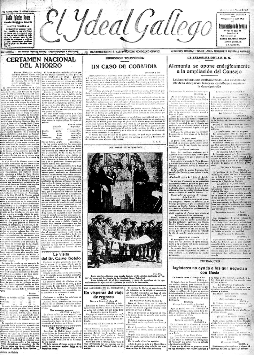 Miércoles, 10 de marzo de 1926