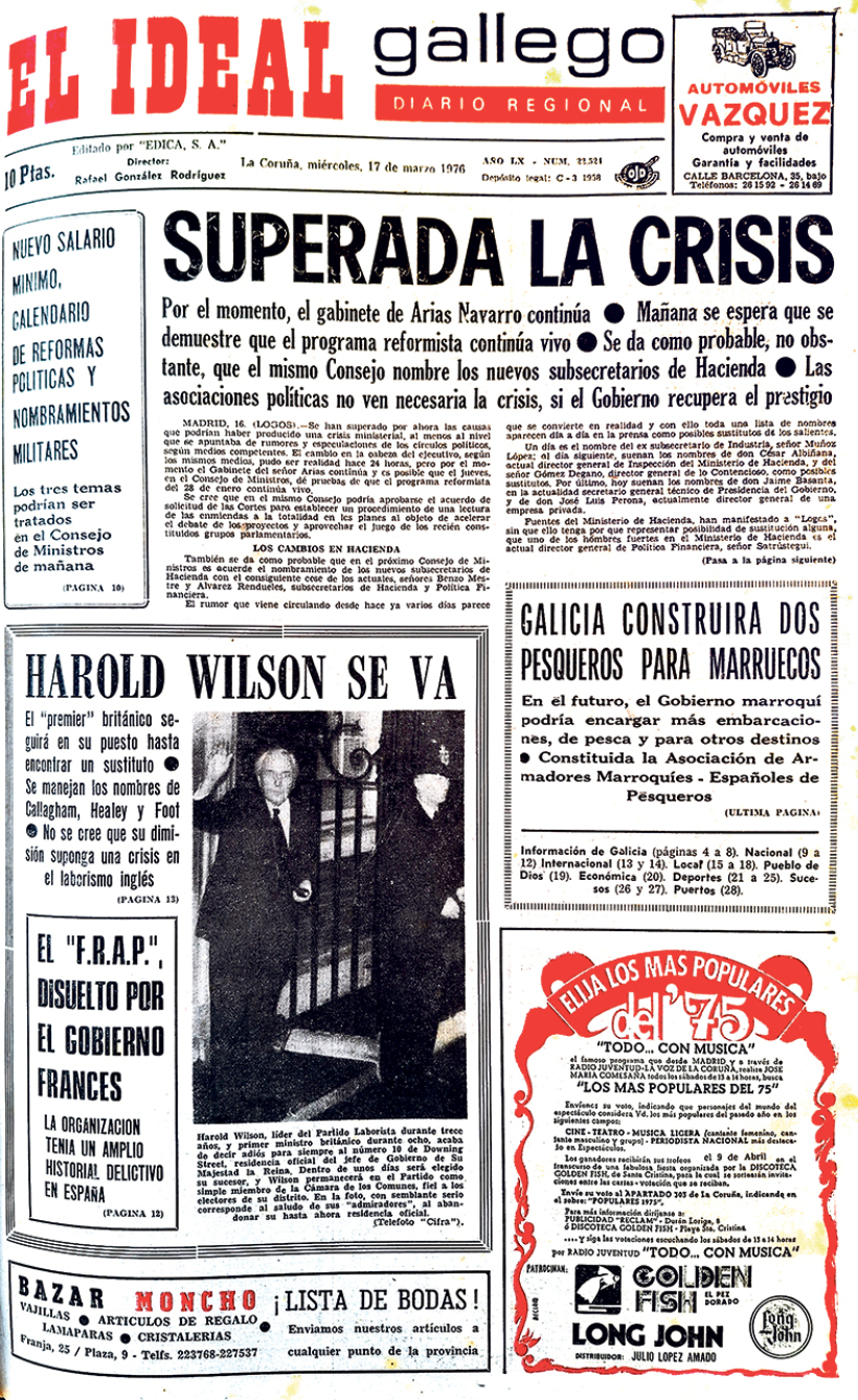 Miércoles, 17 de marzo de 1976