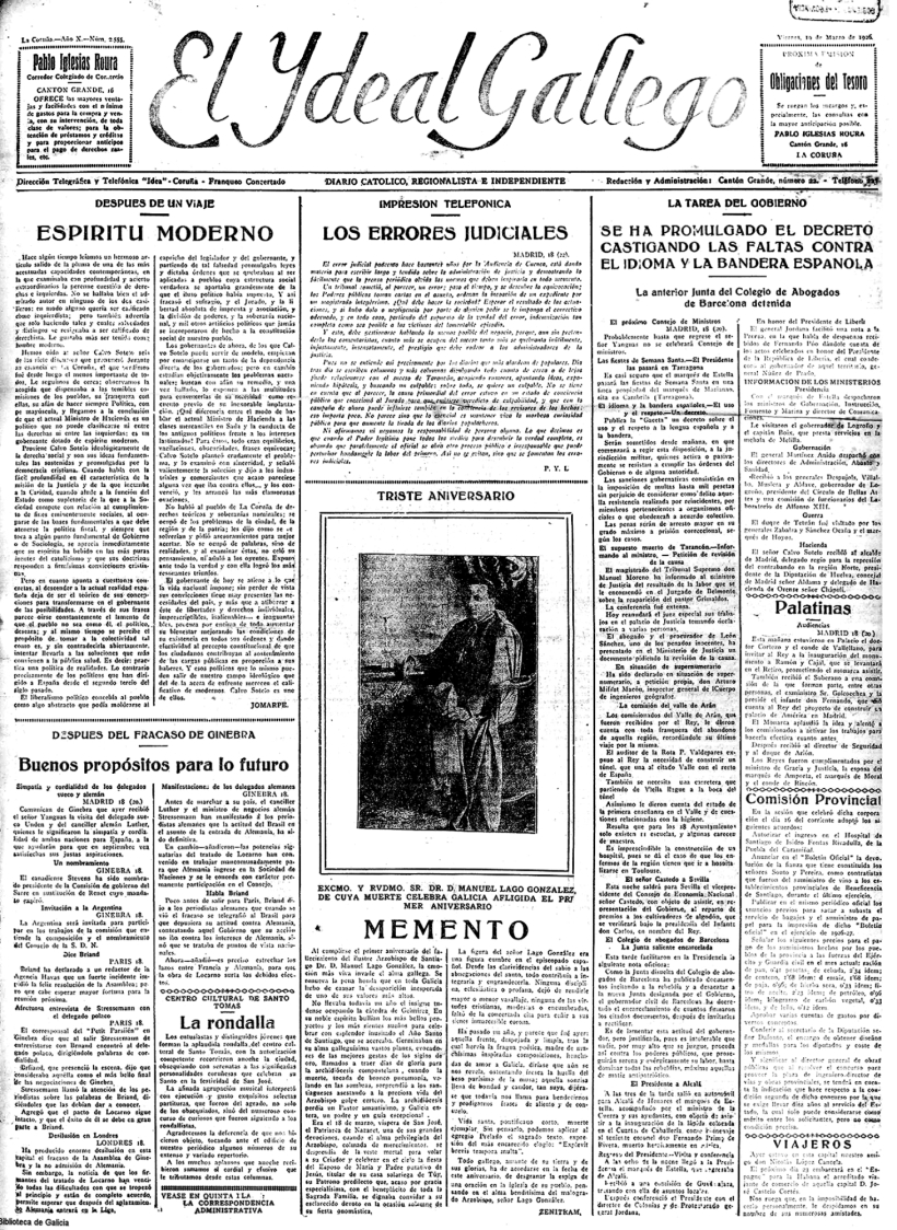 Viernes, 19 de marzo de 1926
