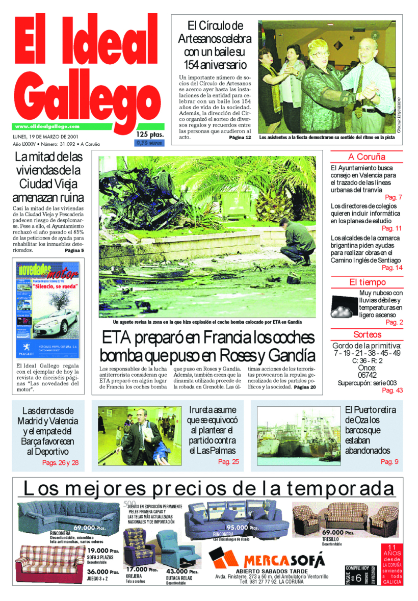 Lunes, 19 de marzo de 2001
