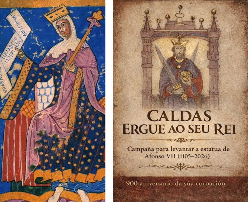 Imágenes de Alfonso VII, la torre y Doña Urraca