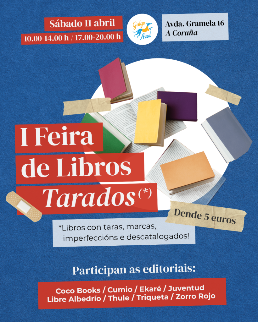 Feira de libros tarados no Galgo Azul