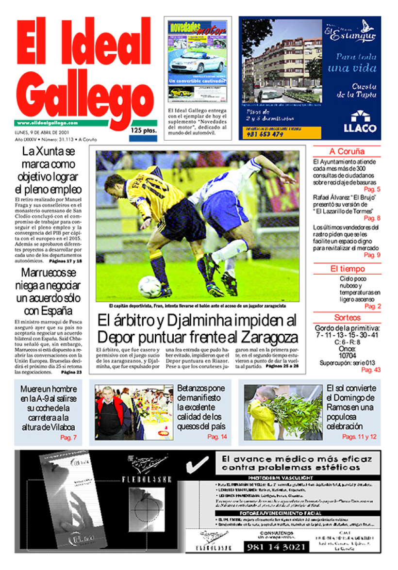 Lunes, 9 de abril de 2001