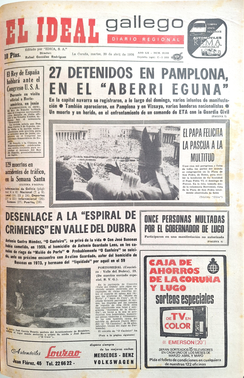 Martes, 20 de abril de 1976