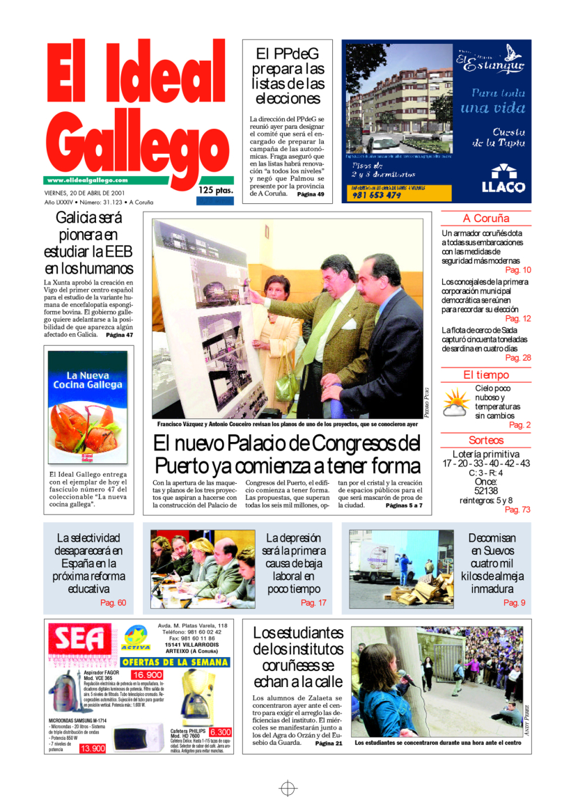 Viernes, 20 de abril de 2001