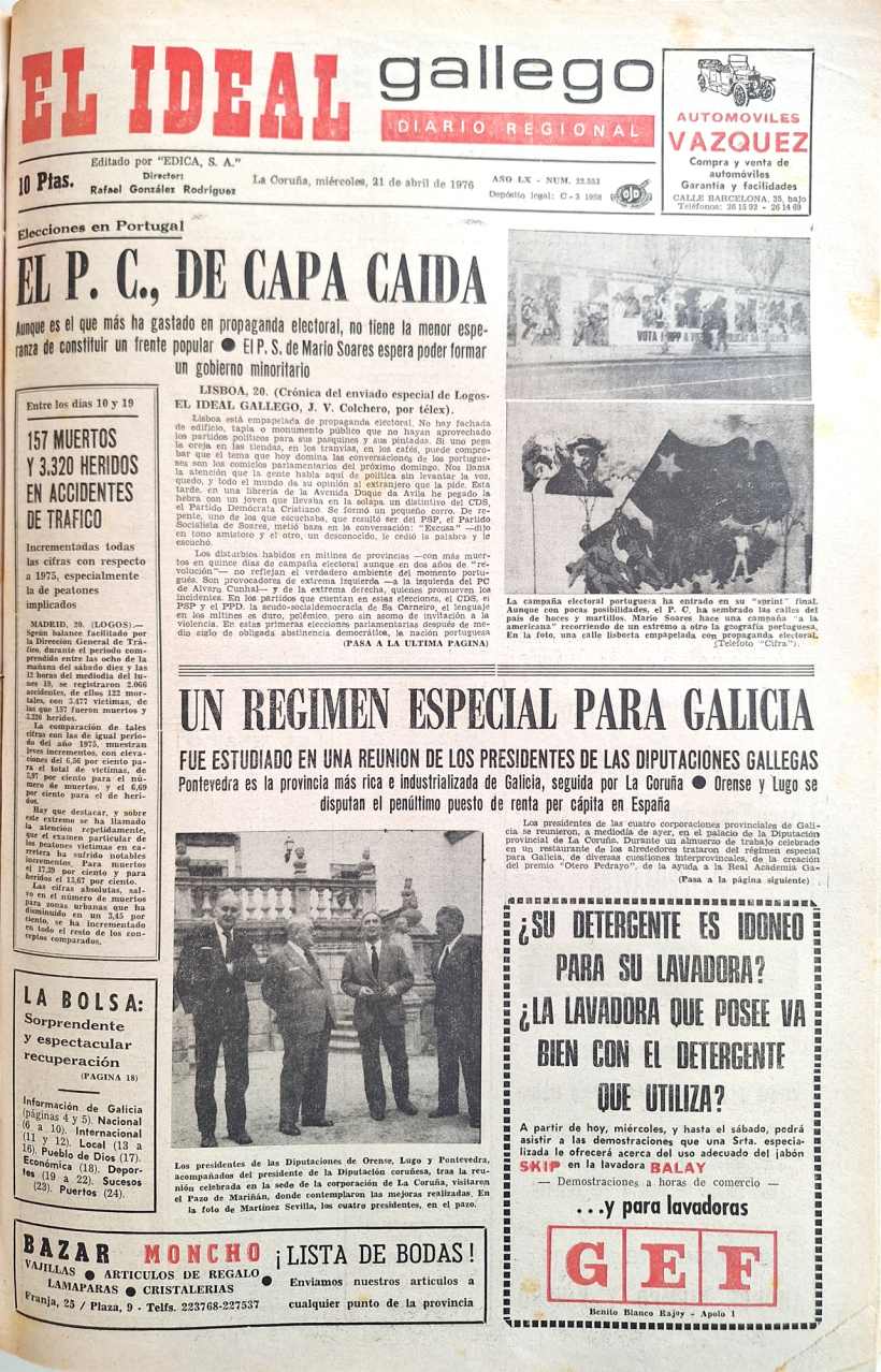 Miércoles, 21 de abril de 1976
