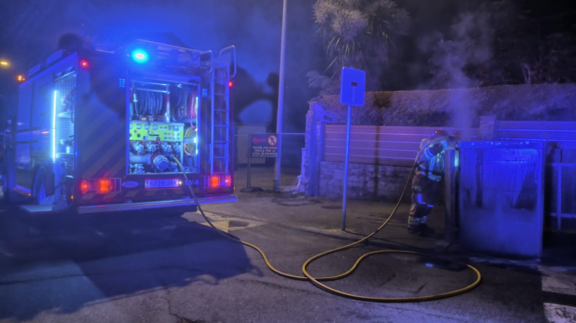 Incendio patinete en Oleiros