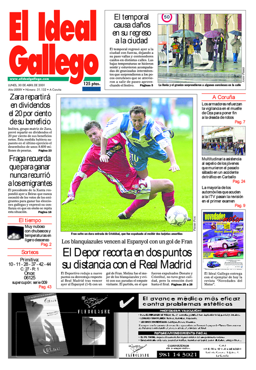 30 de abril de 2001