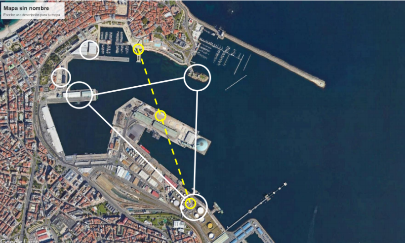 Recorrido que haría el teleférico planteado por Sellier y Casabella