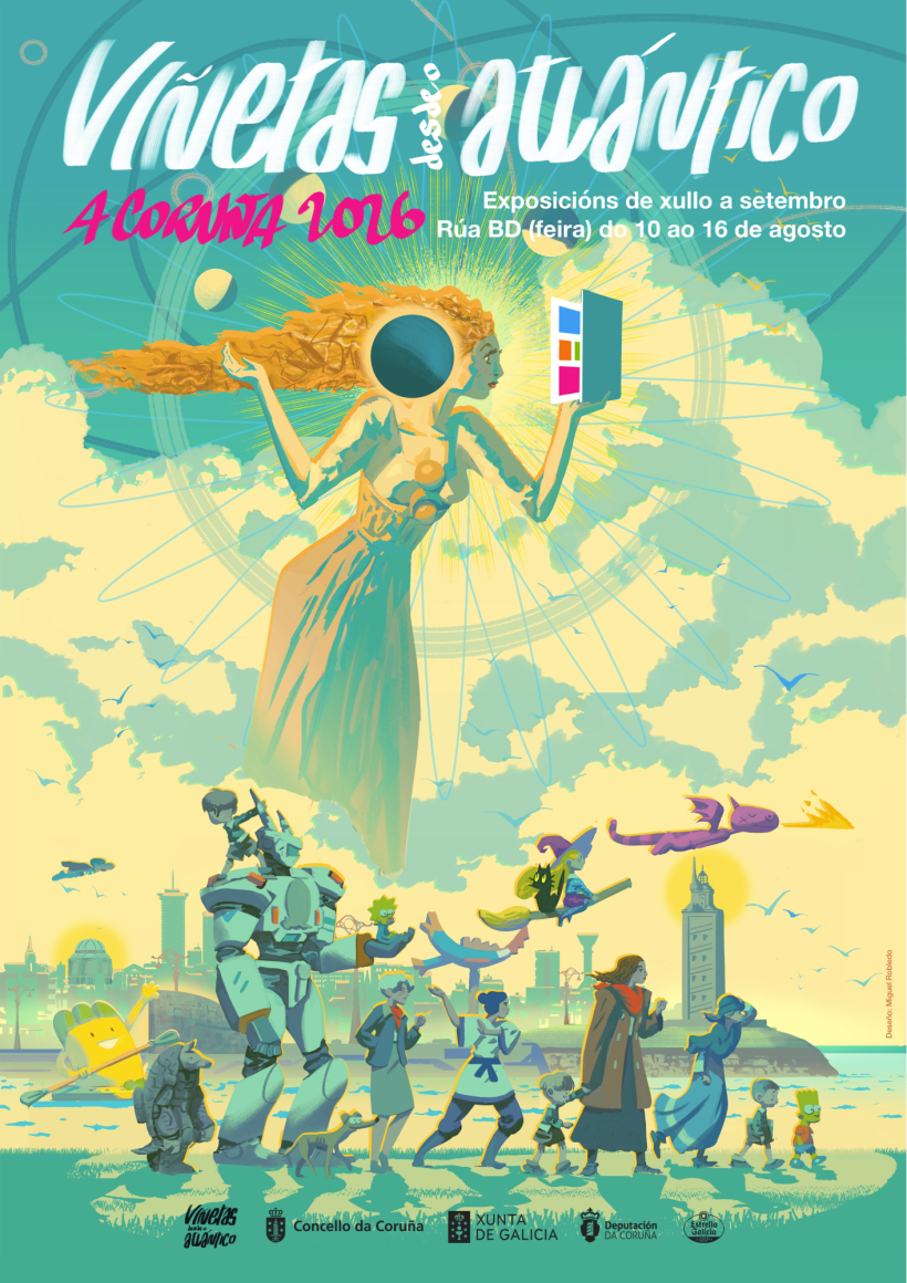 Cartel Viñetas del Atlántico