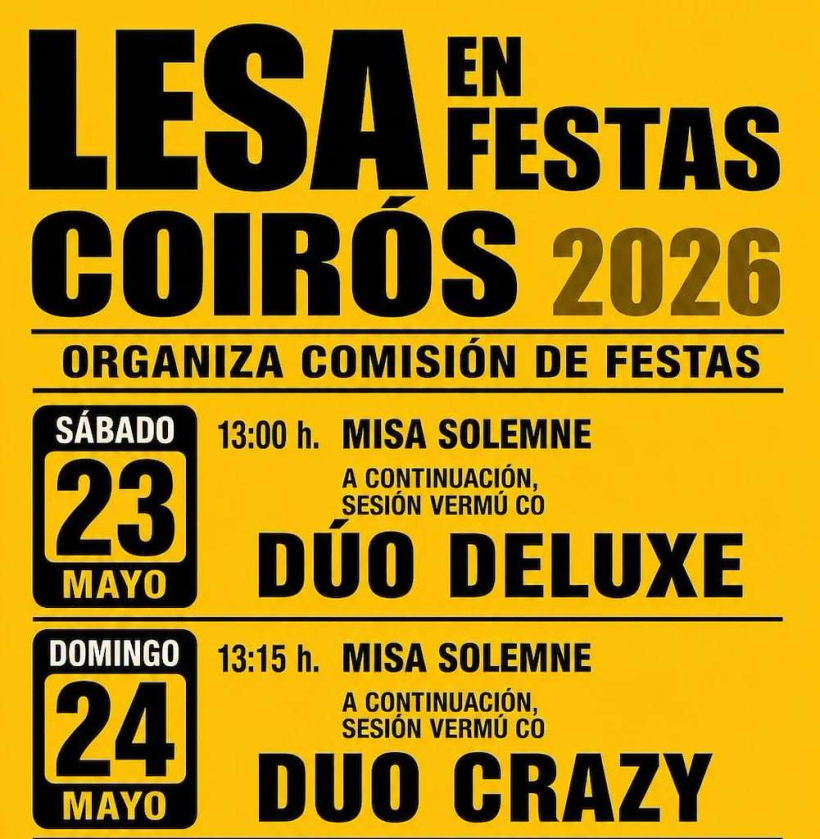 Fiestas del Santísimo Sacramento en Lesa, Coirós