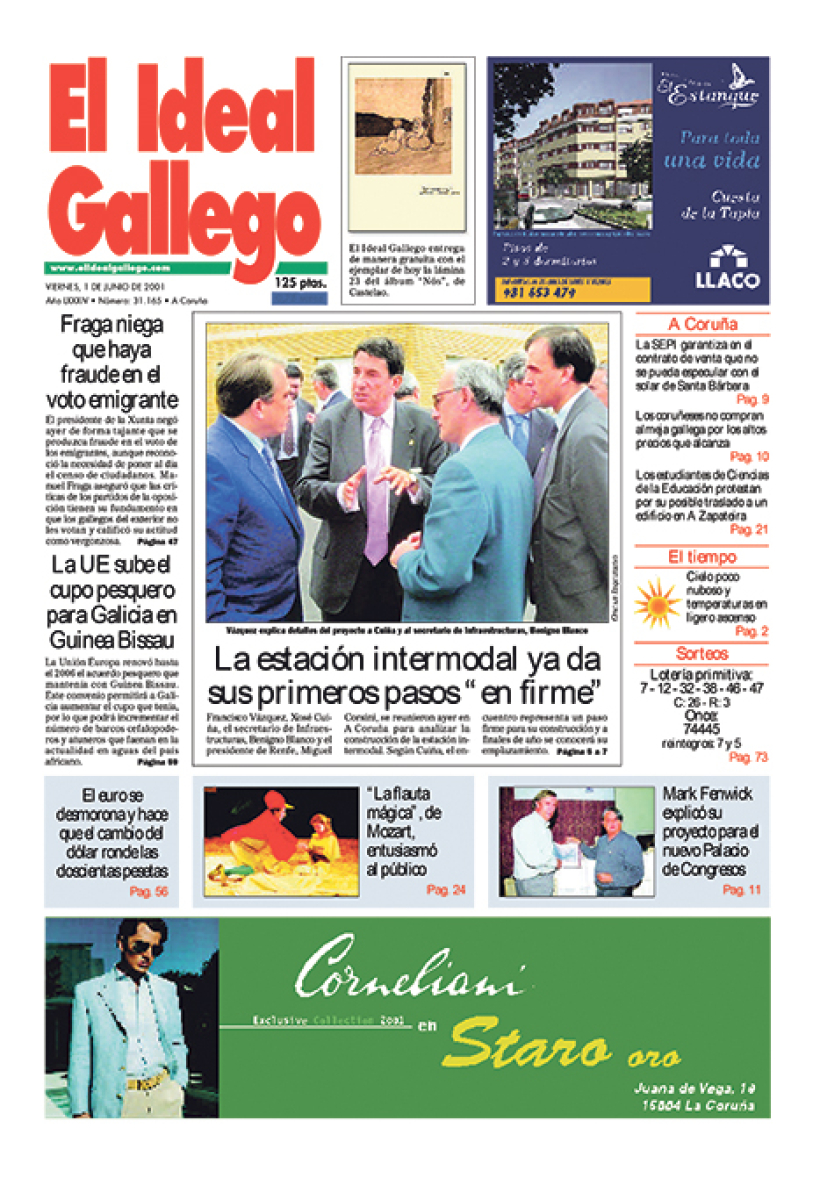 Portada del 01 de junio de 2001