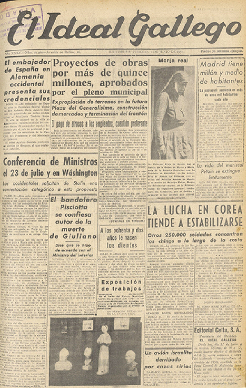 Portada del 1 de junio de 1951