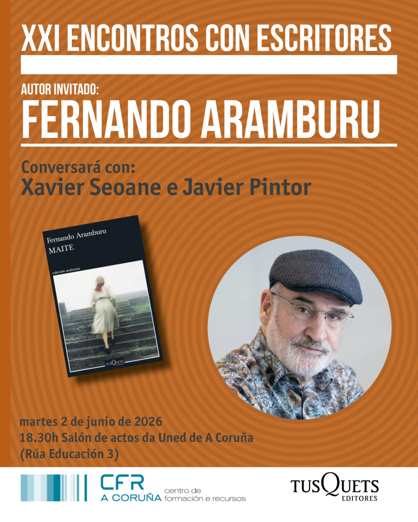 Cartel encuentro con Fernando Aramburu