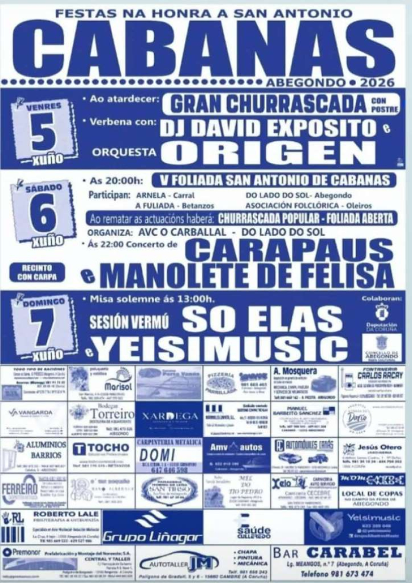 Fiestas San Antonio de Cabanas en Abegondo
