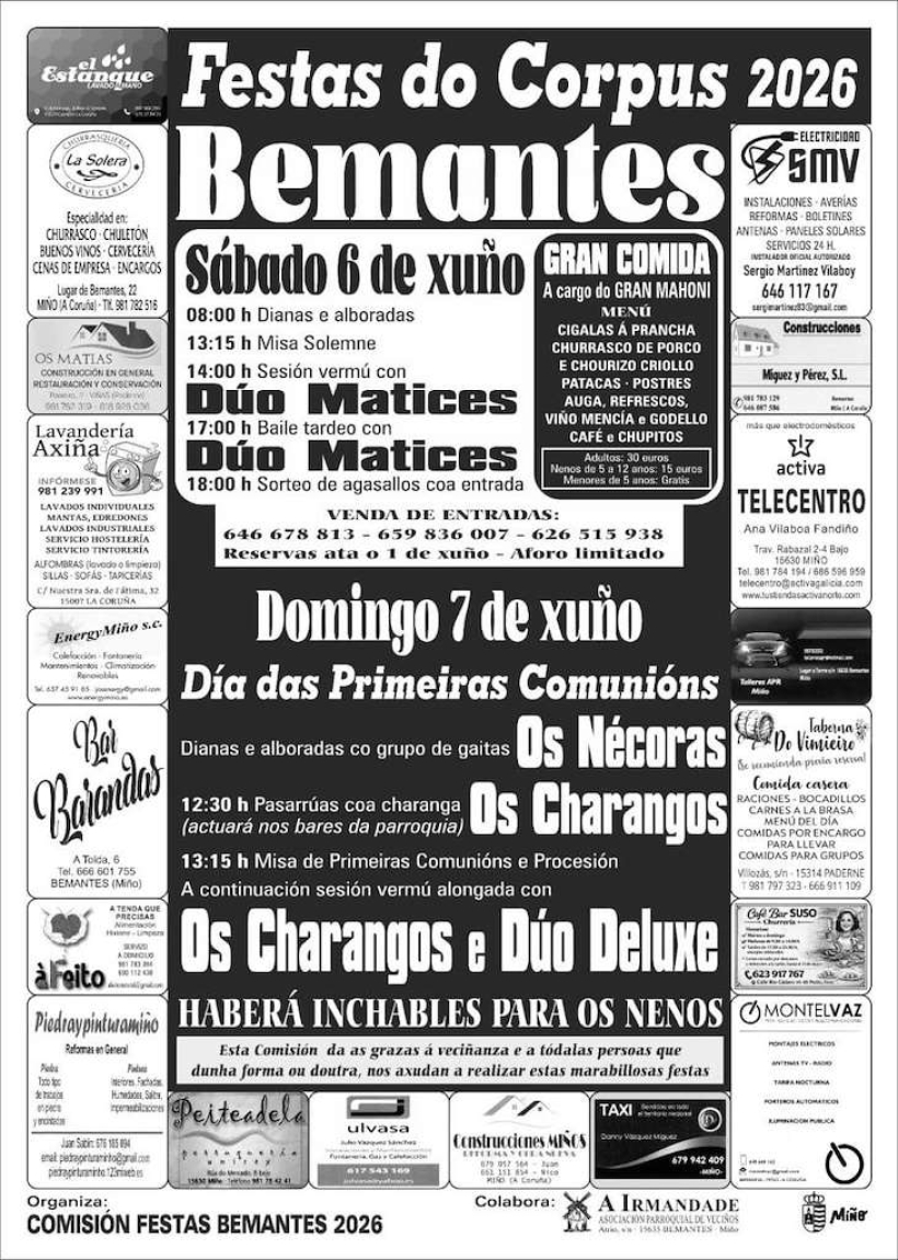 Fiestas del Corpus de Bramantes en Miño
