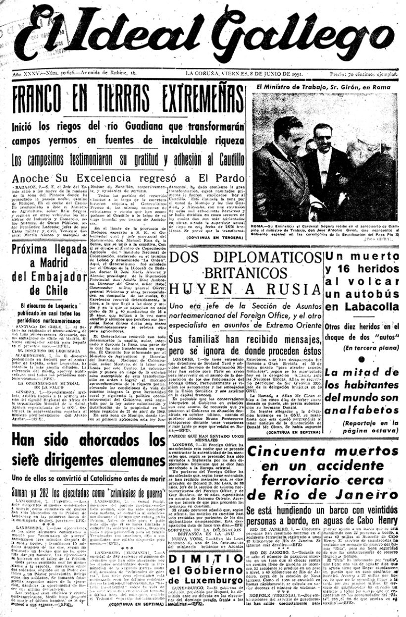 Portada 1951 8 de junio