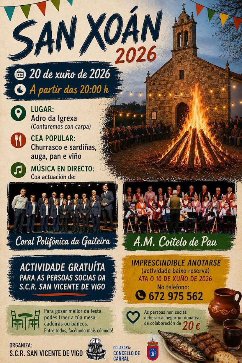 Fiestas de San Juan de San Vicente de Vigo en Carral
