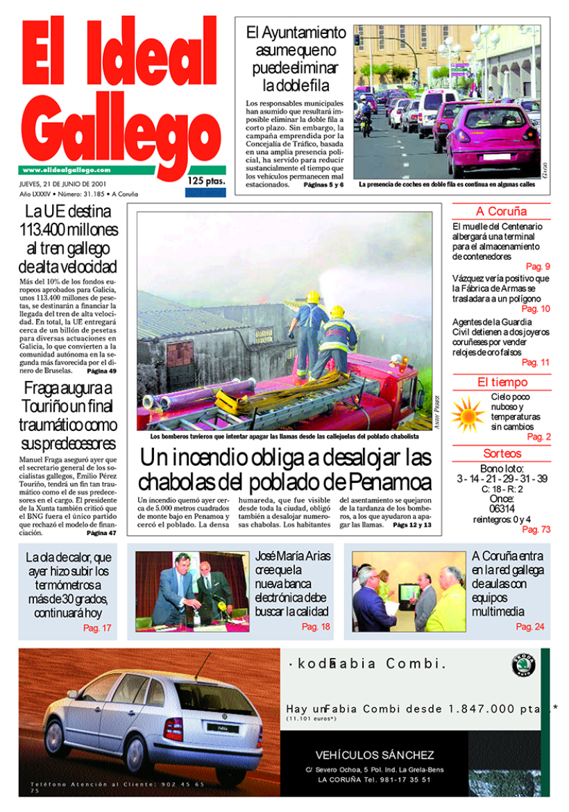 Portada 21 junio 2001
