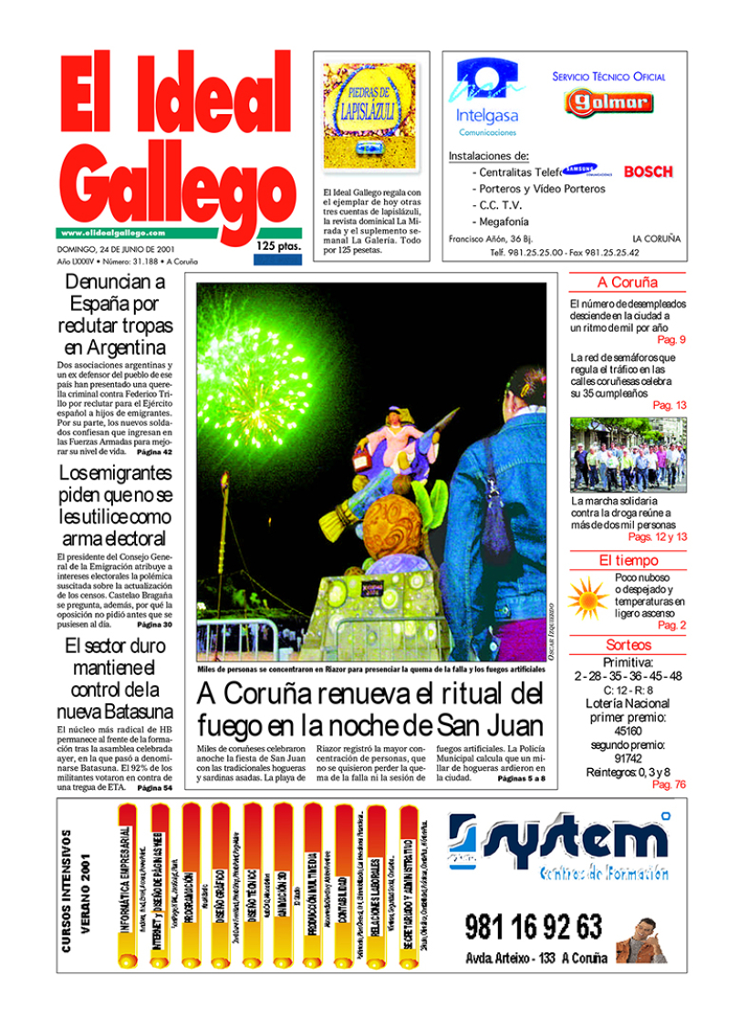 Portada 24 junio 2001
