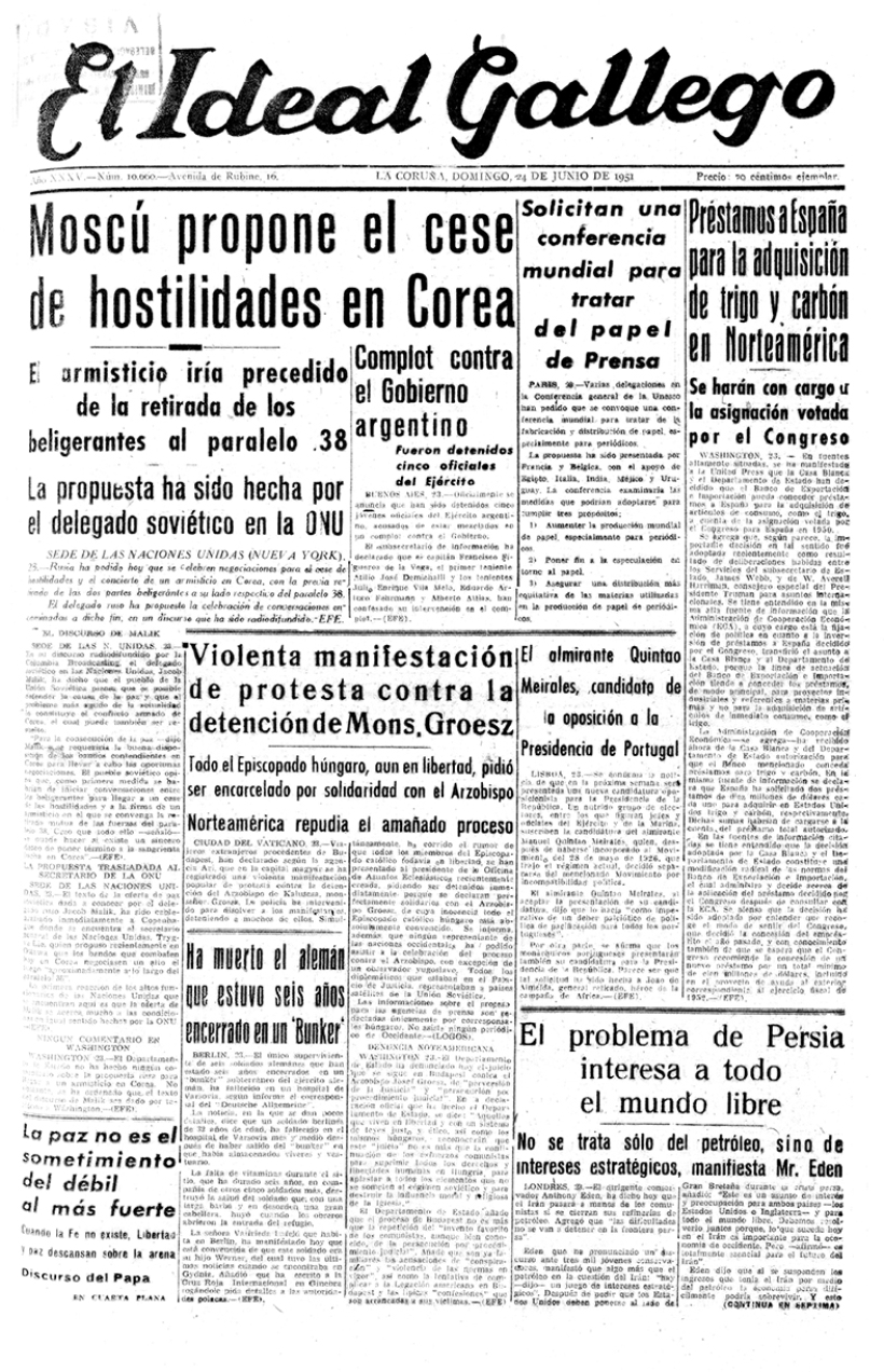 Portada 24 junio 1951