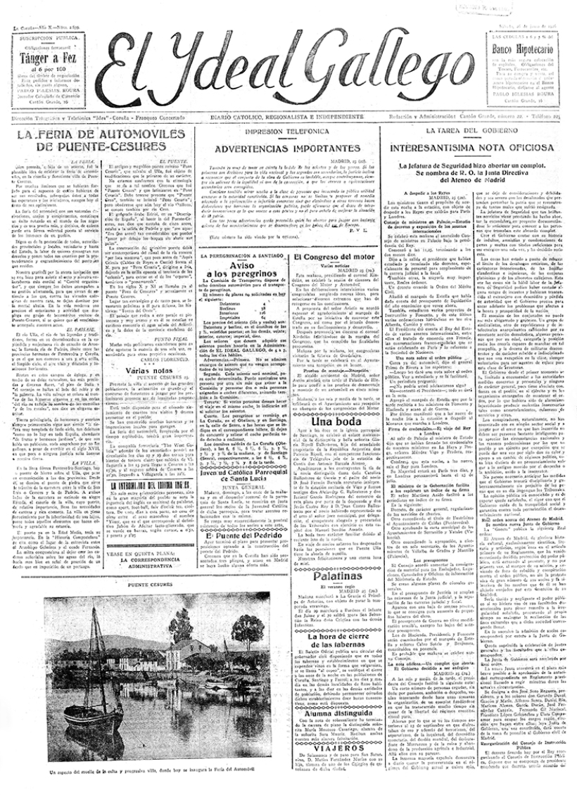 Portada 26 junio 1926
