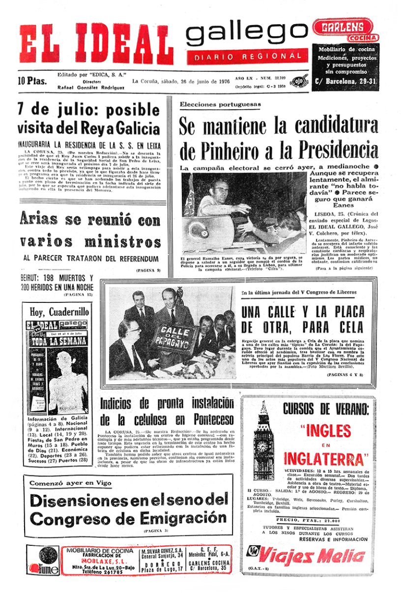 Portada 26 junio 1976
