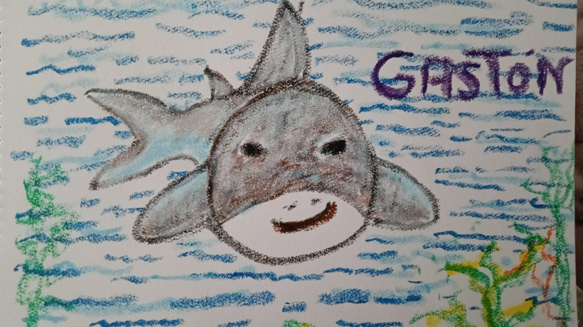 Dibujo de Milena G.R. y su abuela Margarita R.B.