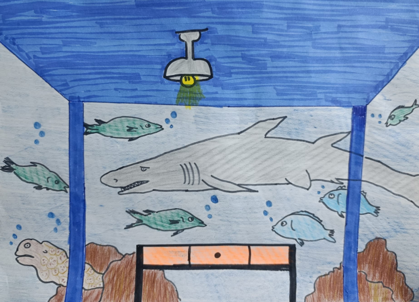 Dibujo tiburón Gastón