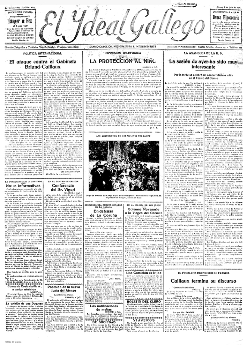 Portada 08 julio 1926