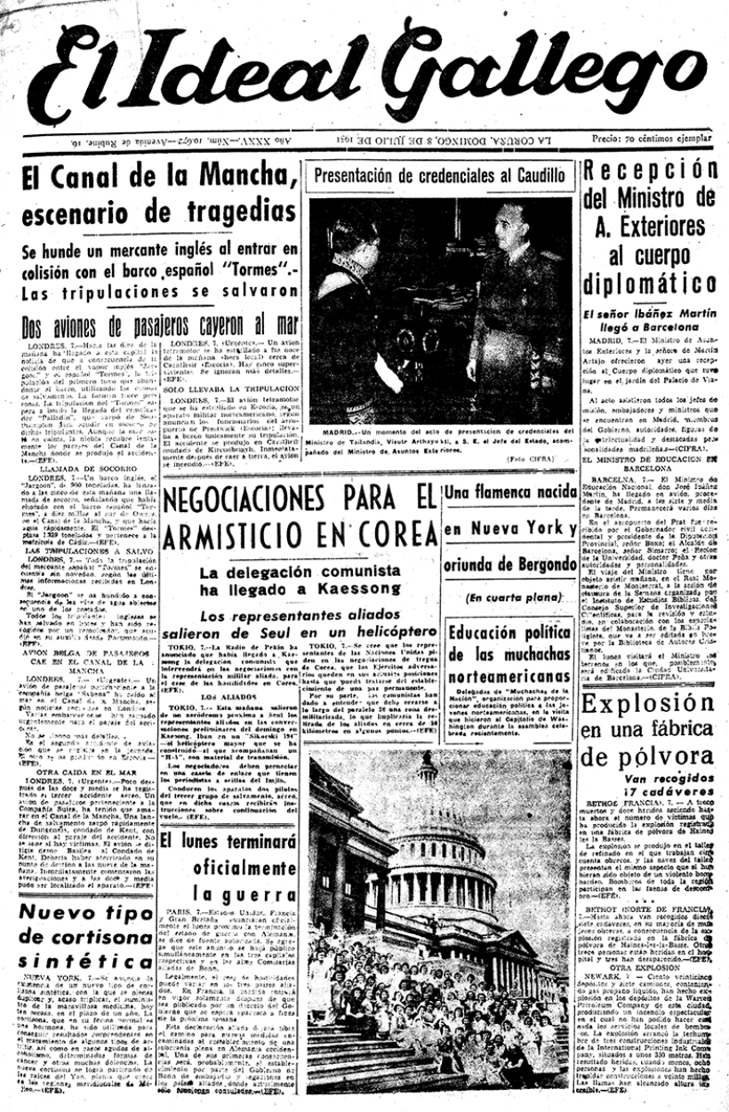 Portada 08 julio 1951