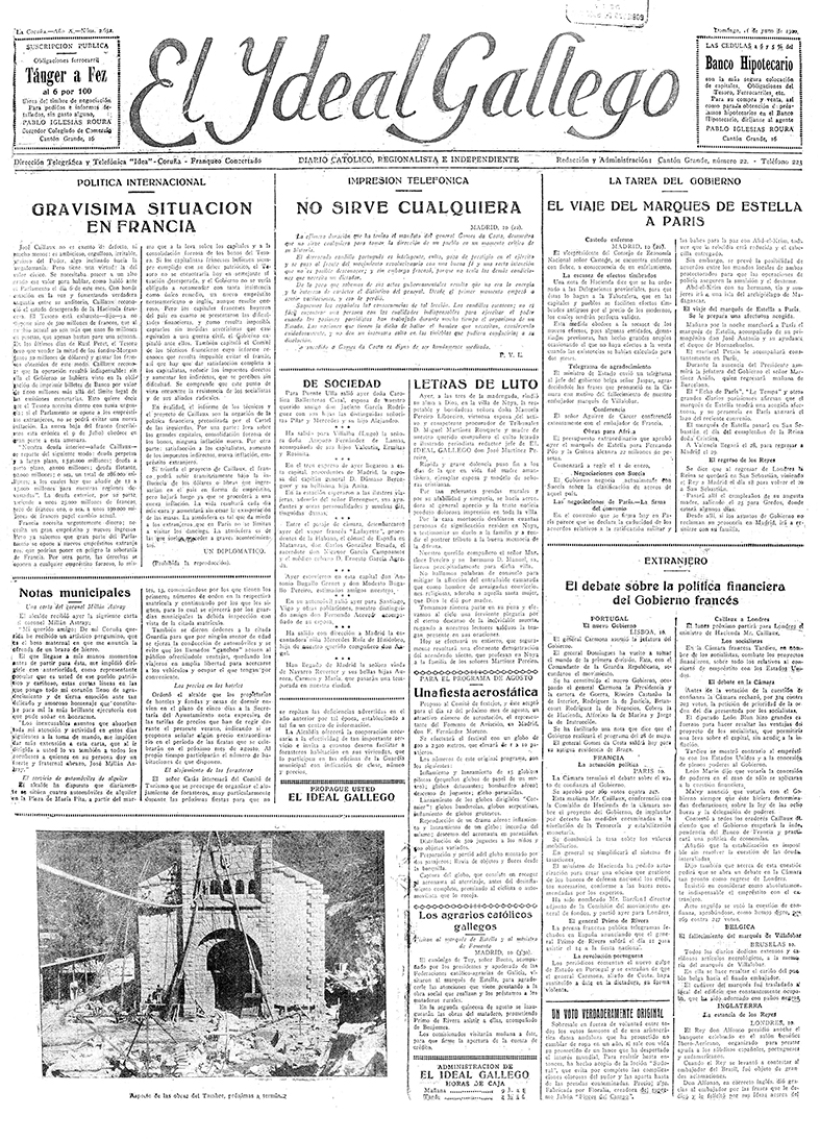 Portada 11 de julio 1926