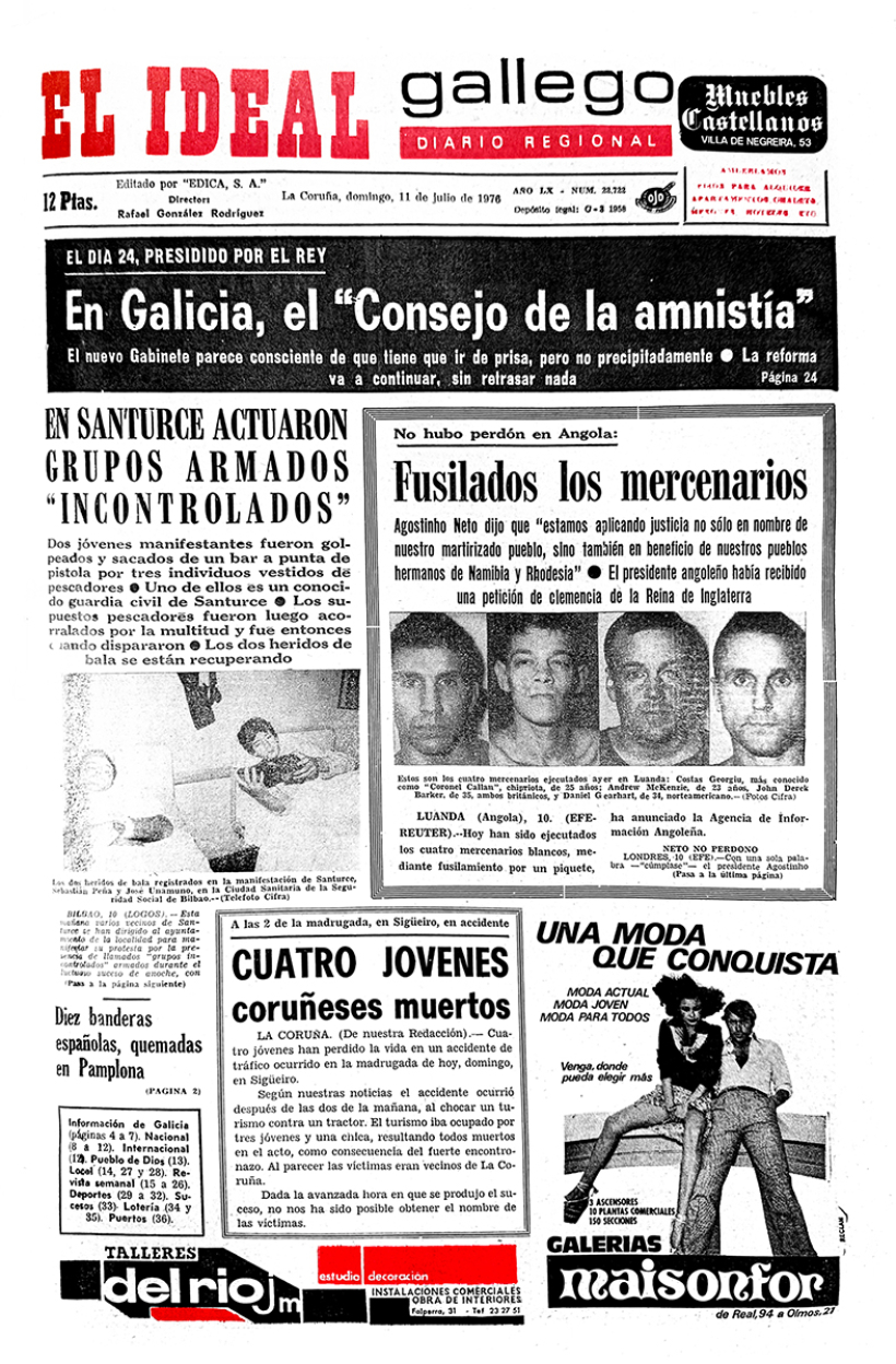 Portada 11 de julio 1976