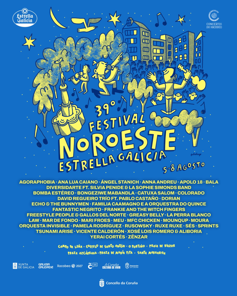Cartel del Festival Noroeste Estrella Galicia