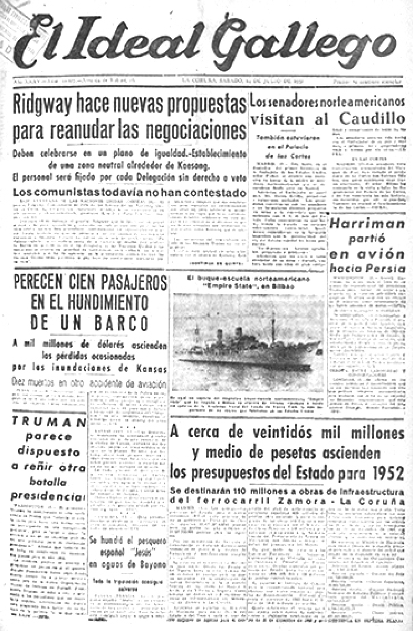 Portada 14 de julio 1951