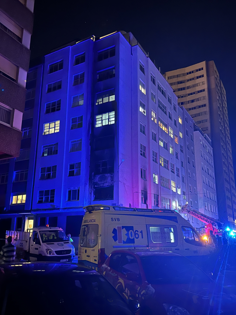 Incendio en Nicomedes Pastor Díaz