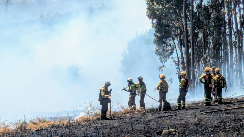 Incendio forestal en As Rañas