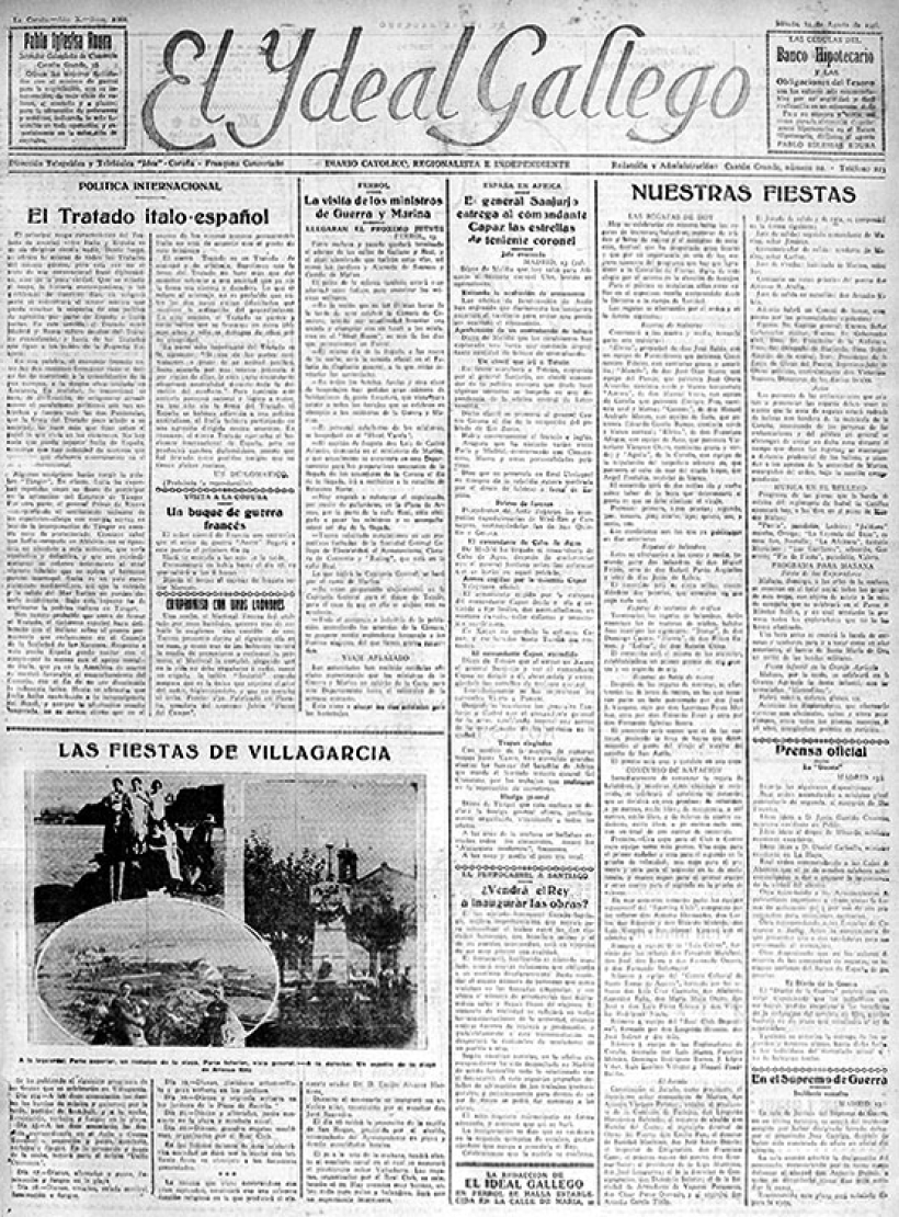 Portada del 14 de agosto de 1926