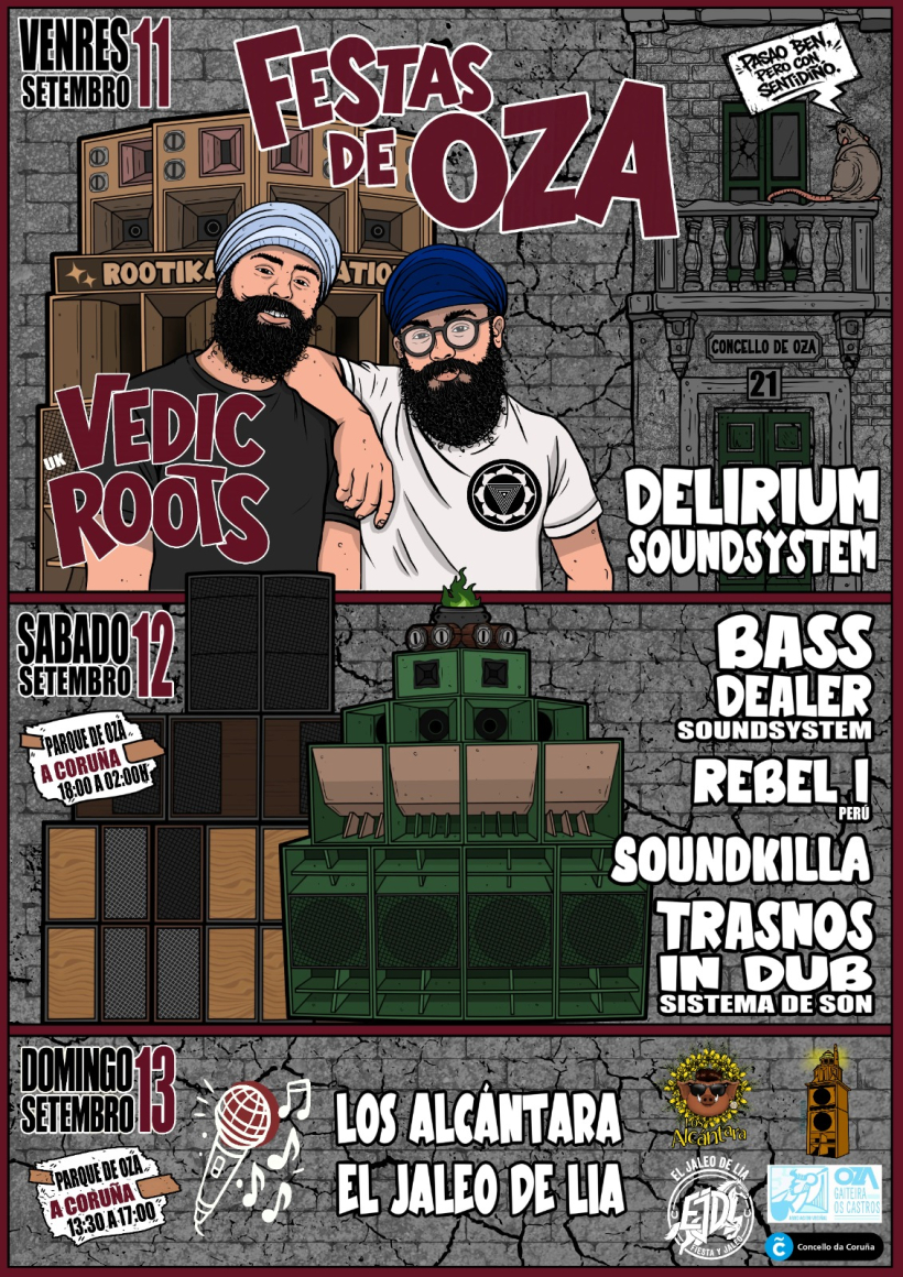 Cartel de las fiestas de Oza