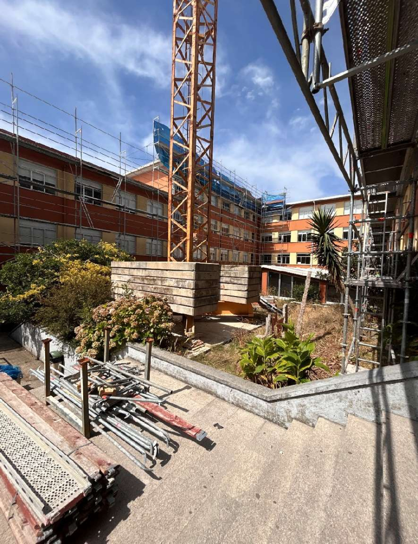Estado de las obras en el instituto de Zalaeta