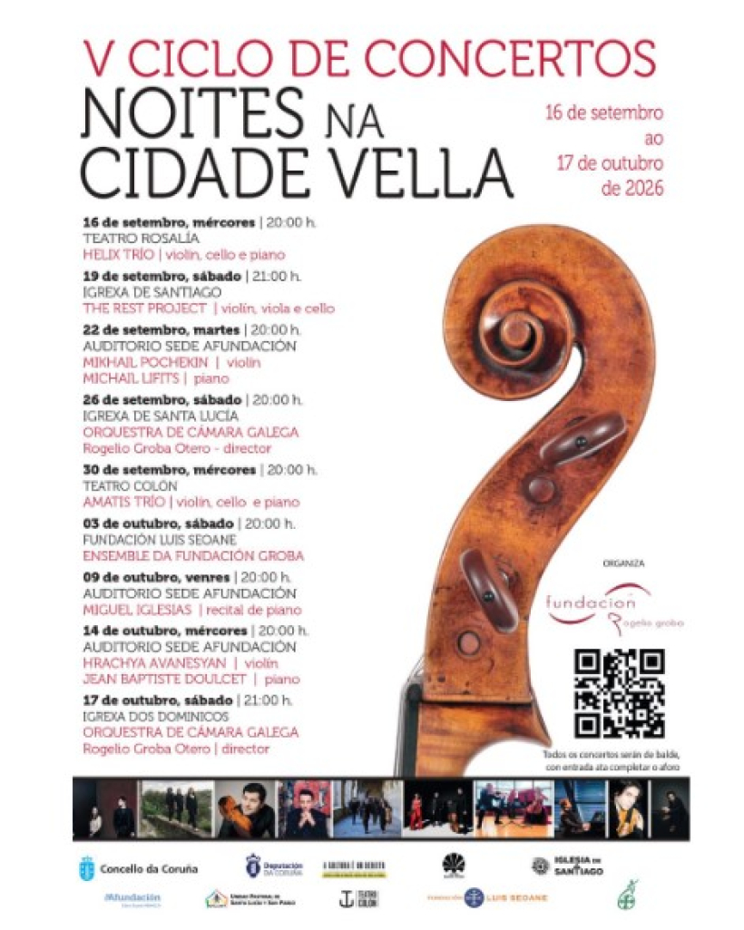Cartel de conciertos Noites na cidade vella