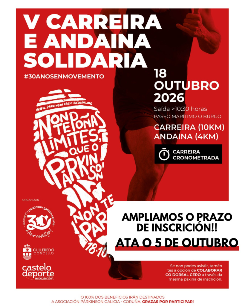 Cartel de la Carrera de Parkinson Galicia