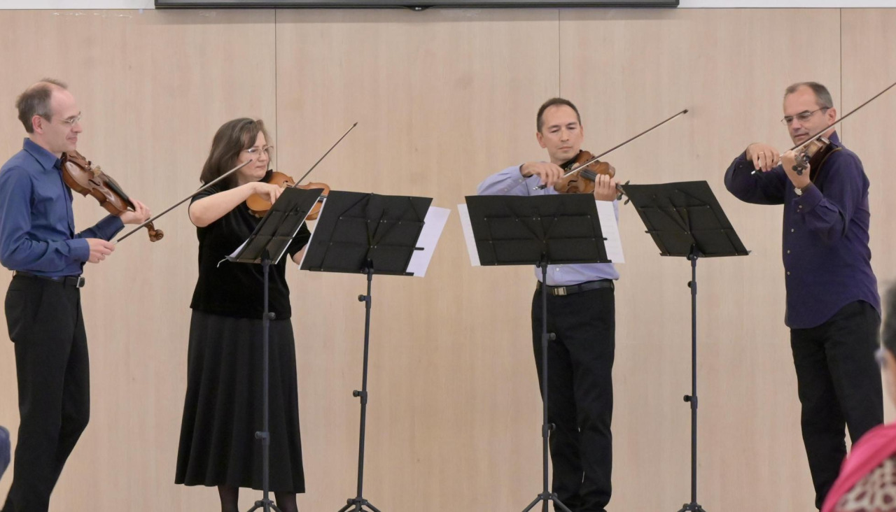 concierto solidario de la ensemble de violines de la OSG
