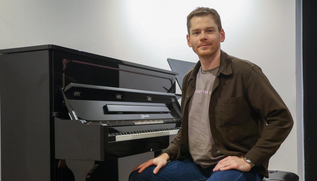 El pianista Andrey Gugnin, tras su primer ensayo con la Orquesta Sinfónica de Galicia
