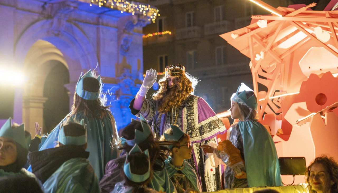 Gaspar, en su carroza de la anterior cabalgata