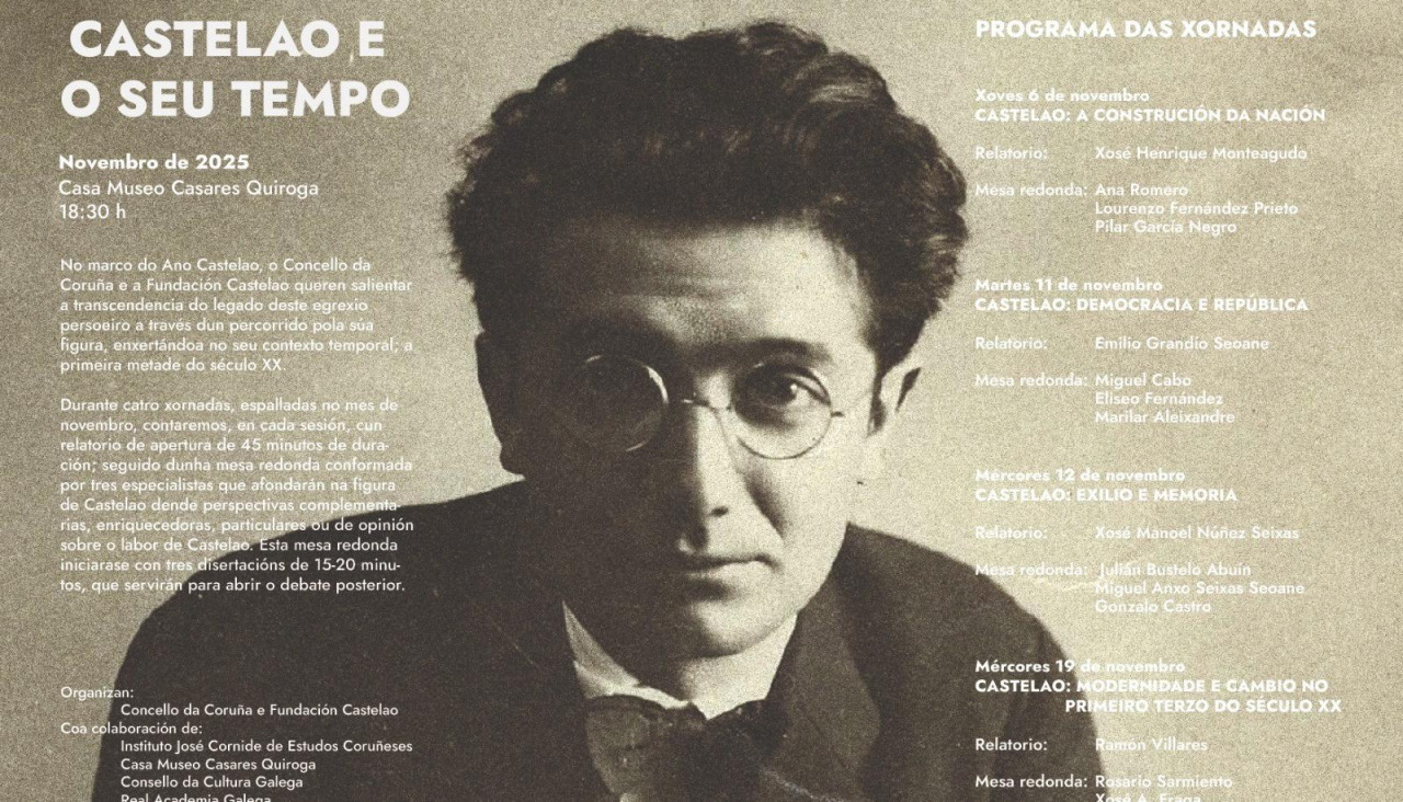 Ciclo “Castelao e o seu tempo” en la Casa Museo Casares Quiroga