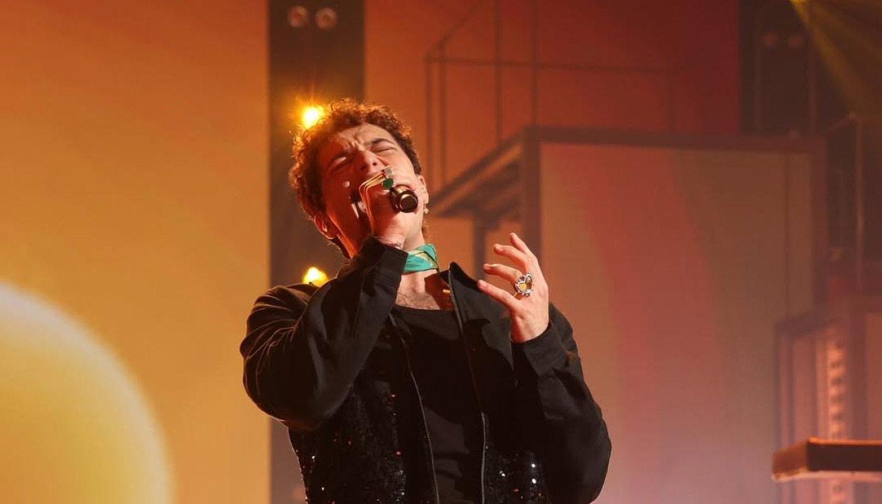 Tinho, durante la actuación de la Gala 9